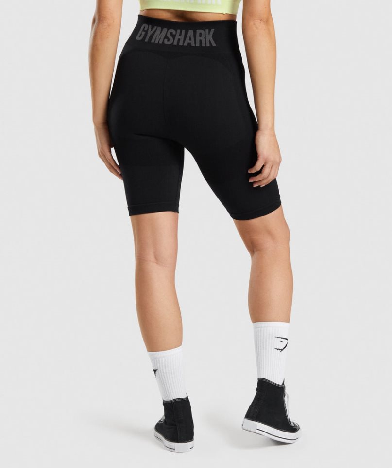 Szorty Gymshark Flex Cycling Damskie Czarne | PL 512EUN